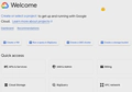 google cloud console welcome page