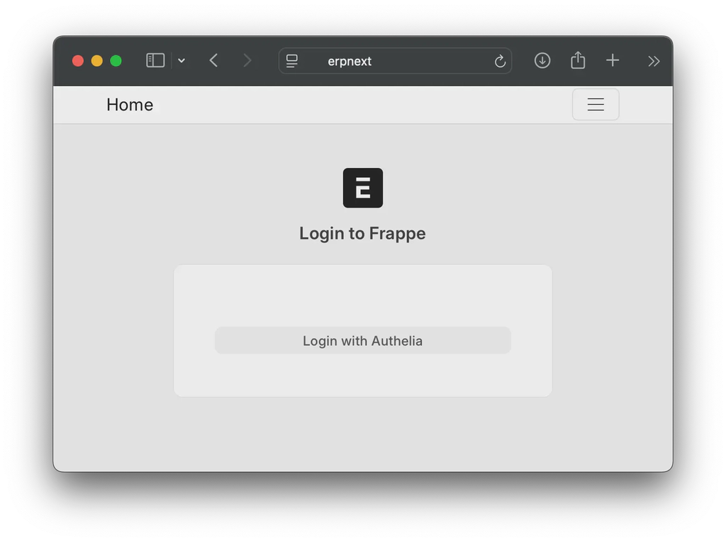 Usar Authelia como proveedor de acceso social para ERPNext