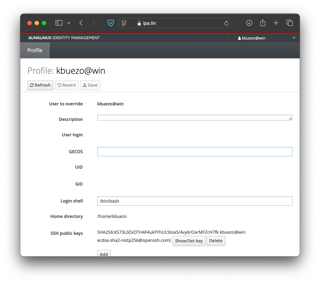 Set up centralized SSH key storage for external Active Directory users in FreeIPA (including FIDO2 hardware keys)